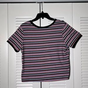 Rue 21 Multi-colored striped tee. Size XL